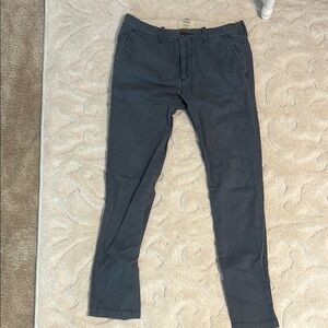 USED Hollister Men's Gray/Blue Pants 34x34 Slim Straight